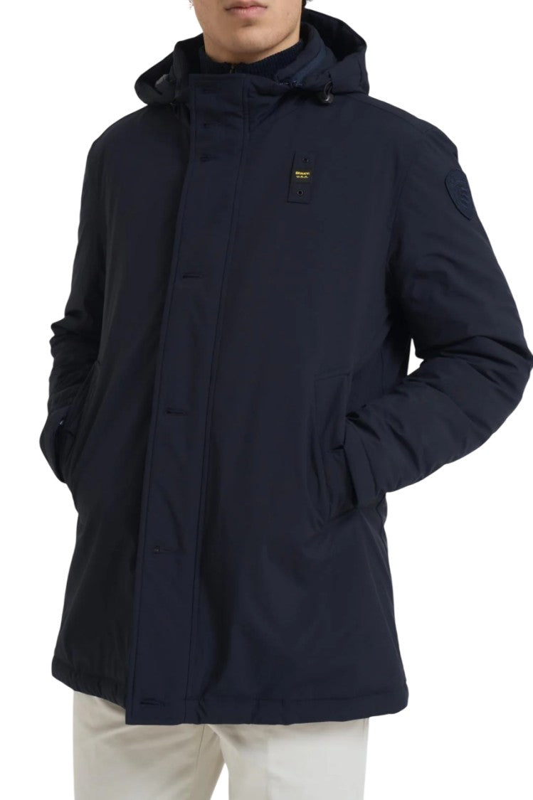 Blauer Military-Inspired Water-Repellent Neoprene Windbreaker