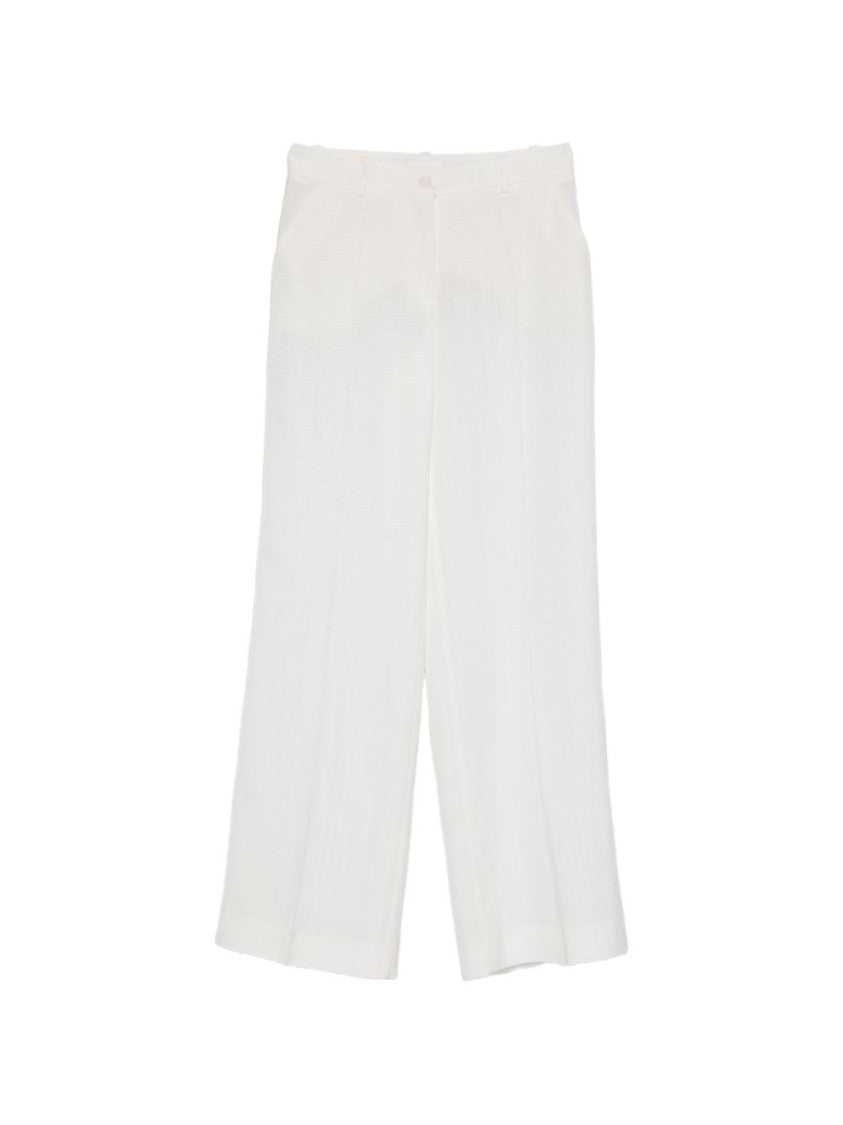 Parosh Cropped Wide-Leg Trousers With Minimalist Design