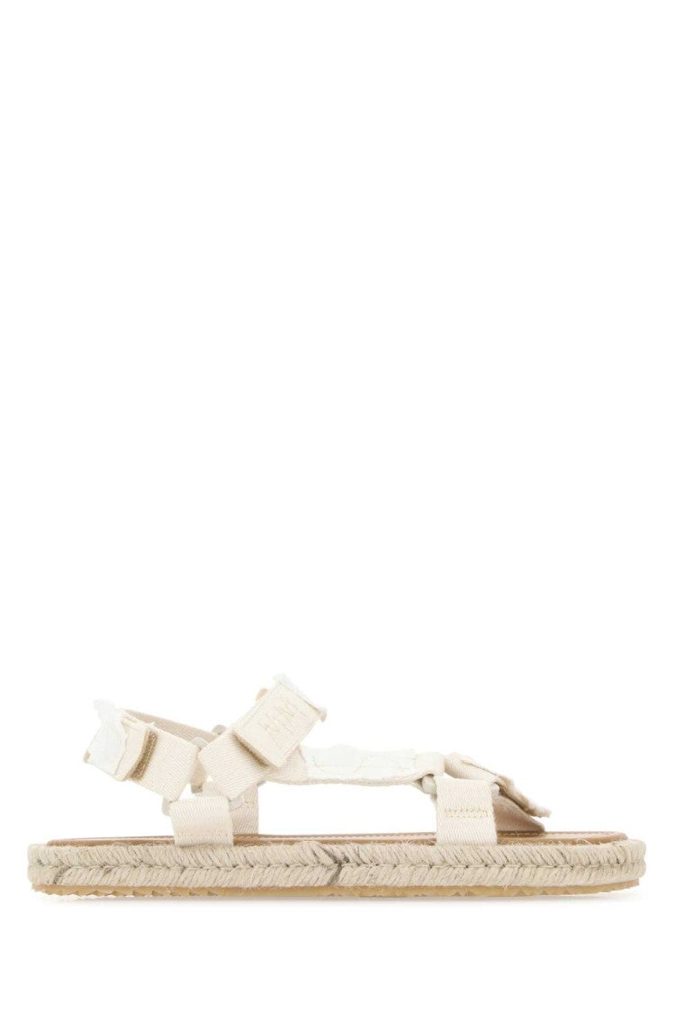 Maison Margiela White Canvas Trekking Sandals