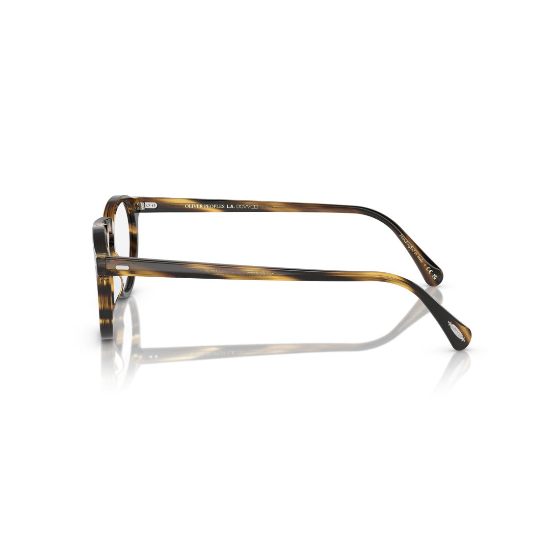 Oliver Peoples 0Ov5186 Round Tortoiseshell Acetate Eyeglasses With Keyhole Bridge