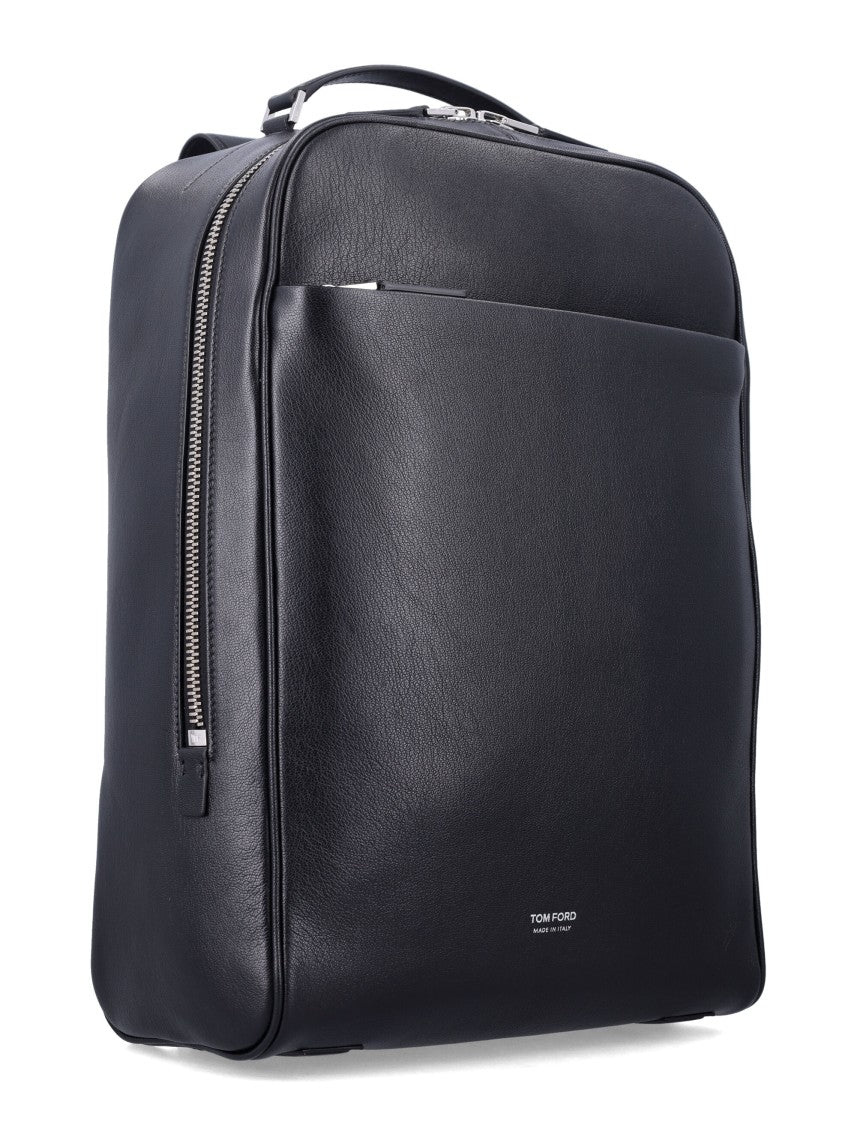 Tom Ford Supple Grain Leather Classic Laptop Backpack
