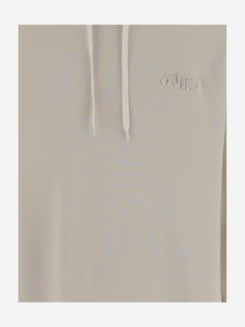 Autry Cotton Sweatshirt With Hood And Logo Detail