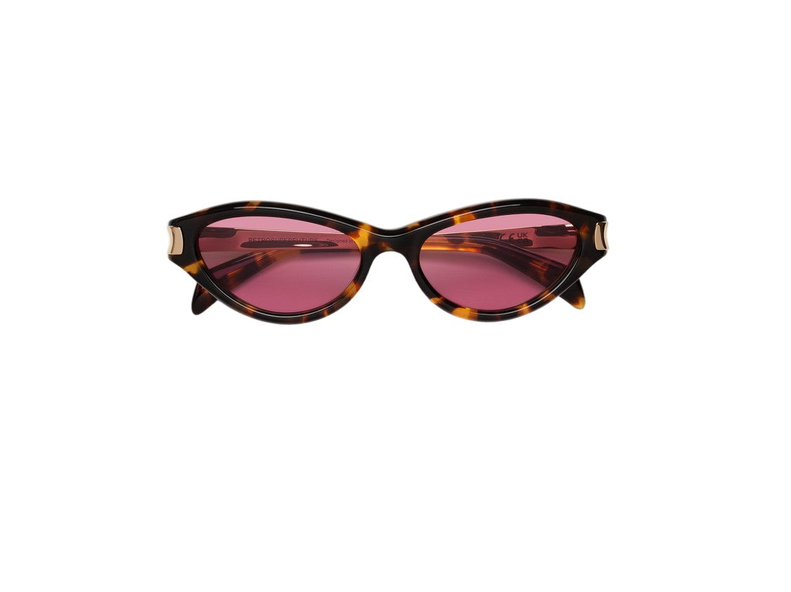 Retrosuperfuture Gold Solazu Tortoiseshell Cat-Eye Sunglasses