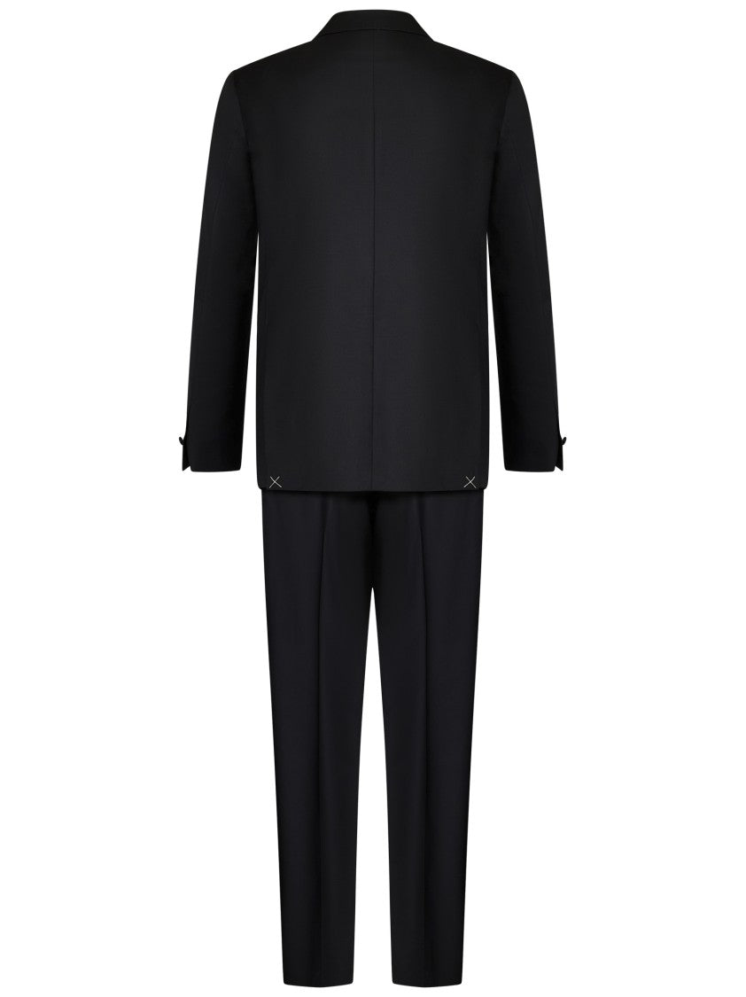 Franzese Collection Tailored Black Suit