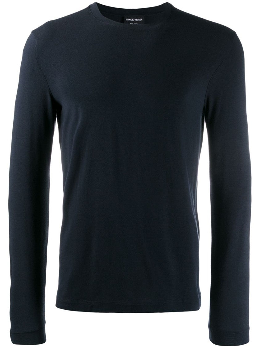 Giorgio Armani Logo Long-Sleeved T-Shirt