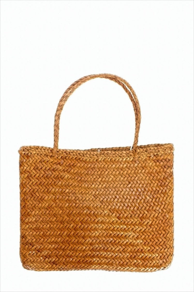 Dragon Diffusion Buffalo Leather Tote Bag With Woven Texture