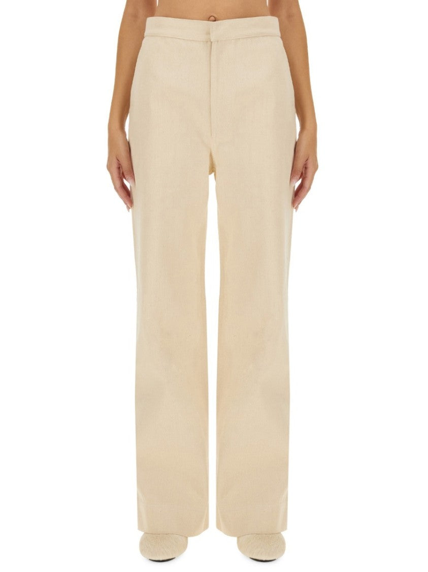 Jil Sander Regular-Fit Flared Pants With Classic Pockets