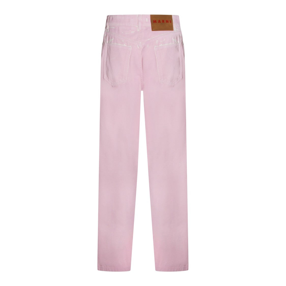 Marni Pink Cotton Wide-Leg Jeans