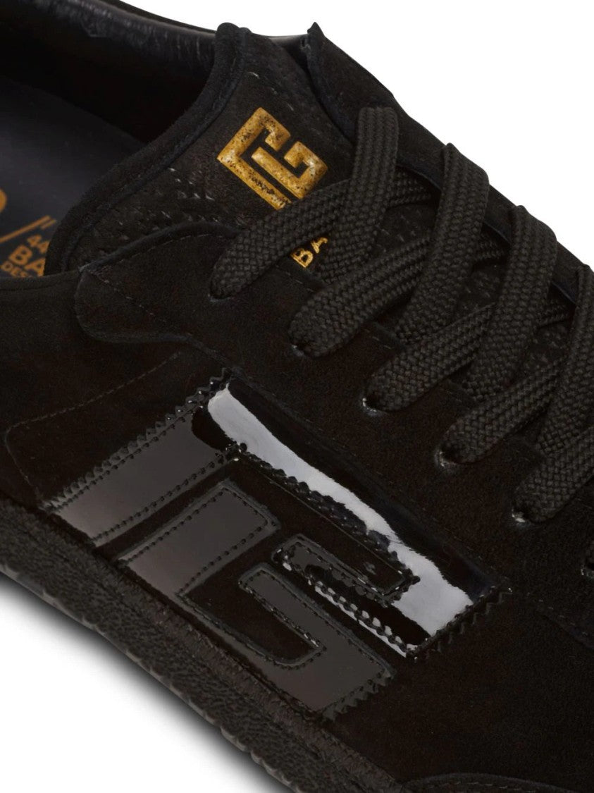 Balmain Swan Suede Sneakers