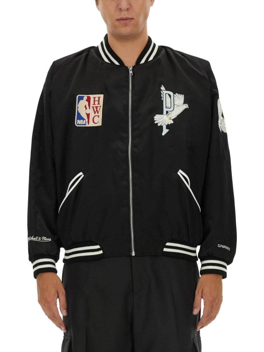 3.Paradis Classic Black Varsity Jacket