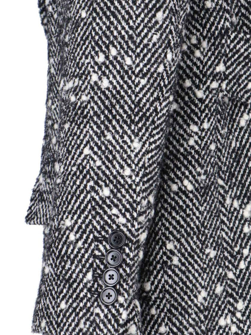 Dolce & Gabbana Double-Breasted Coat – Multicolor