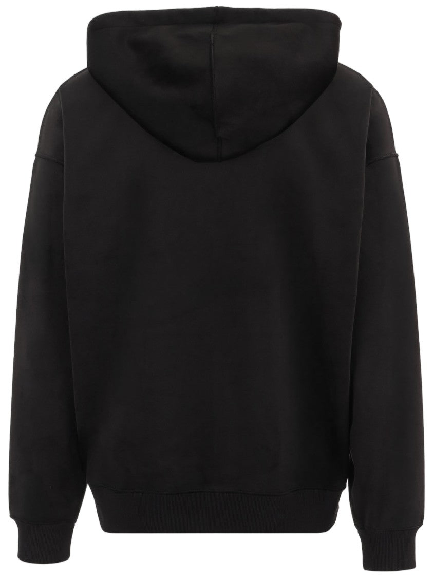 Y-3 Stretch Nylon Hoodie With Key Features And Logo