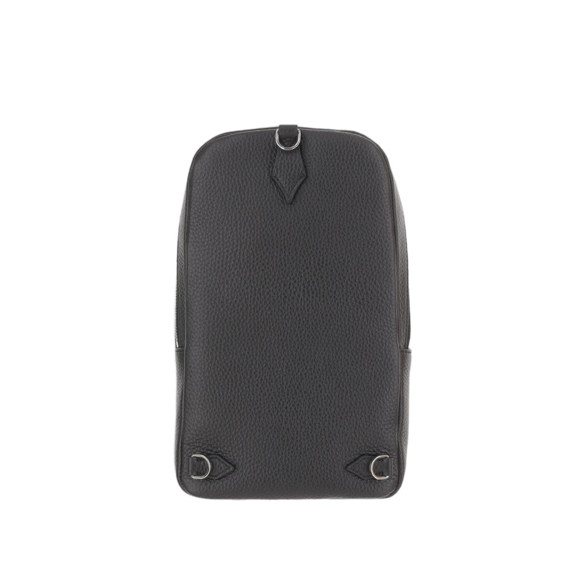Montblanc Black Embossed Leather Logo Shoulder Bag