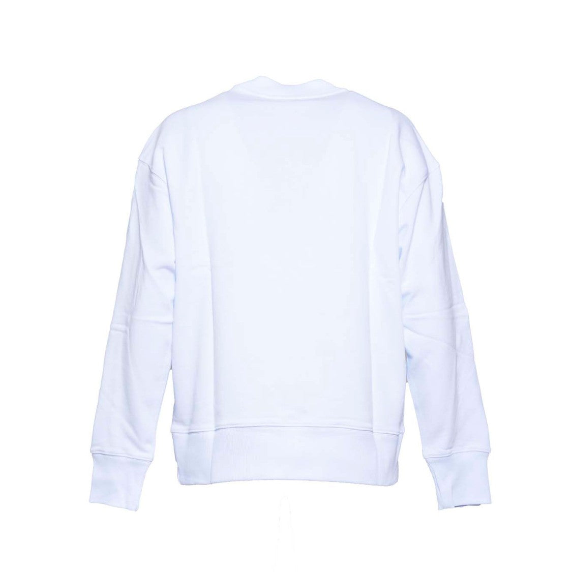 Msgm White Cotton Crewneck Sweatshirt