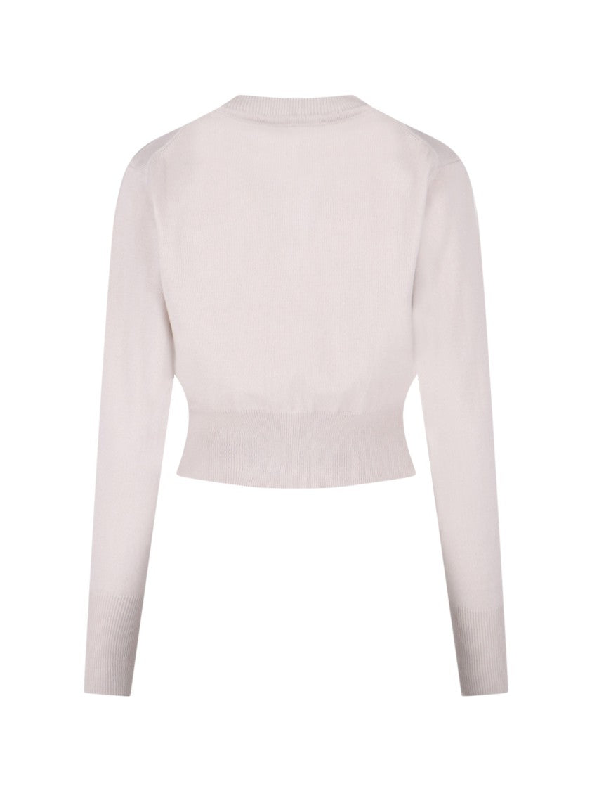 Vivienne Westwood "Bea" Cropped Cardigan Cream