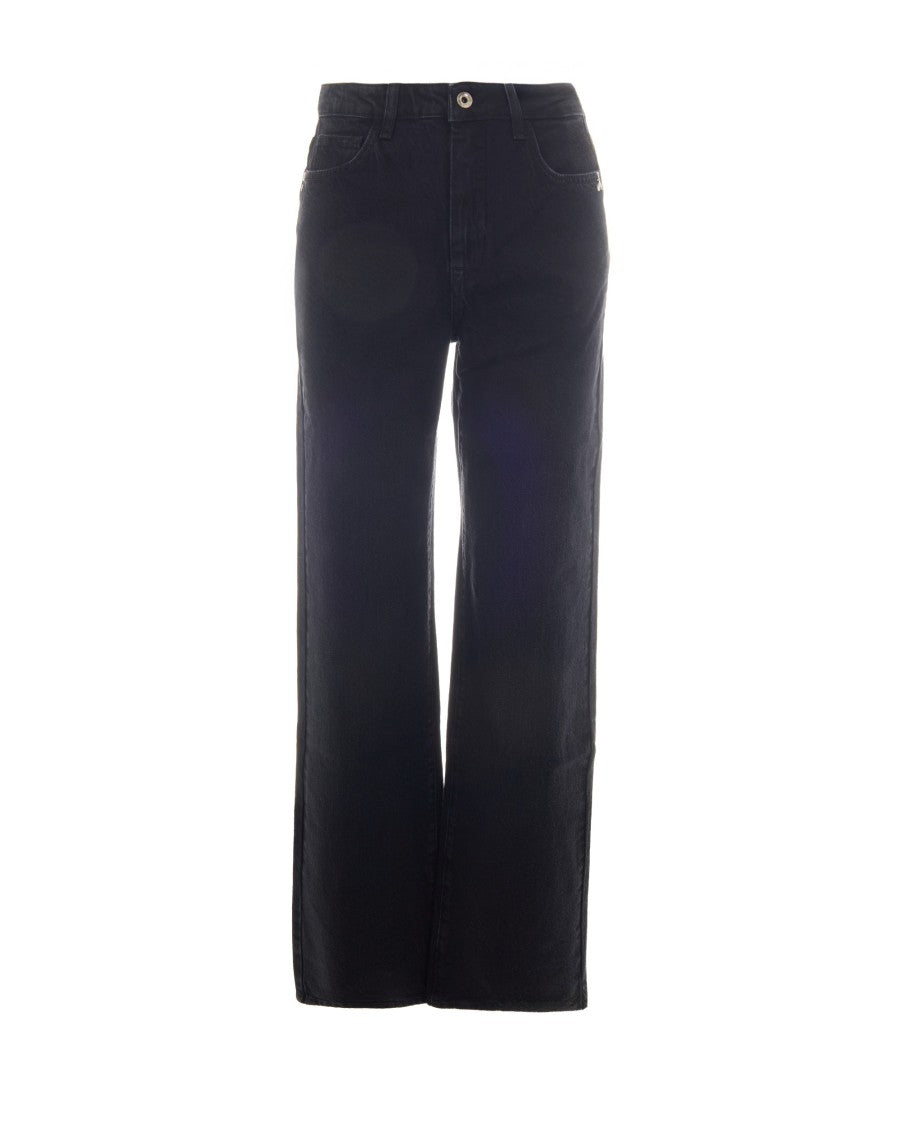 Patrizia Pepe Dark Wash High-Waisted Five-Pocket Jeans