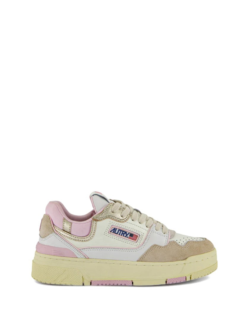 Autry Clc Low Retro-Inspired Sneakers With Sole