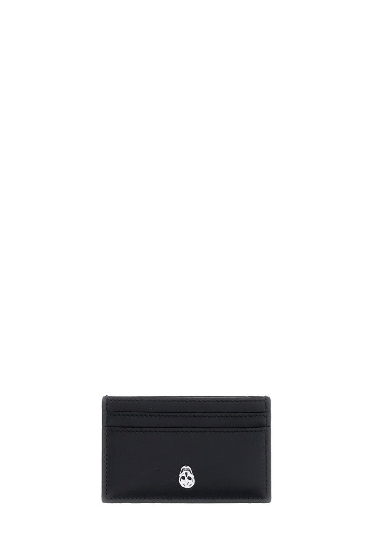 Alexander Mcqueen Leather Card Case With Skull Details