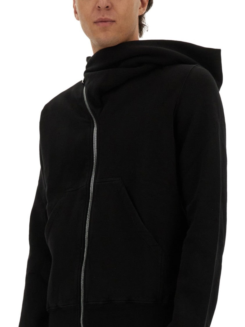 Drkshdw By Rick Owens Asymmetrical Zipper Sweatshirt