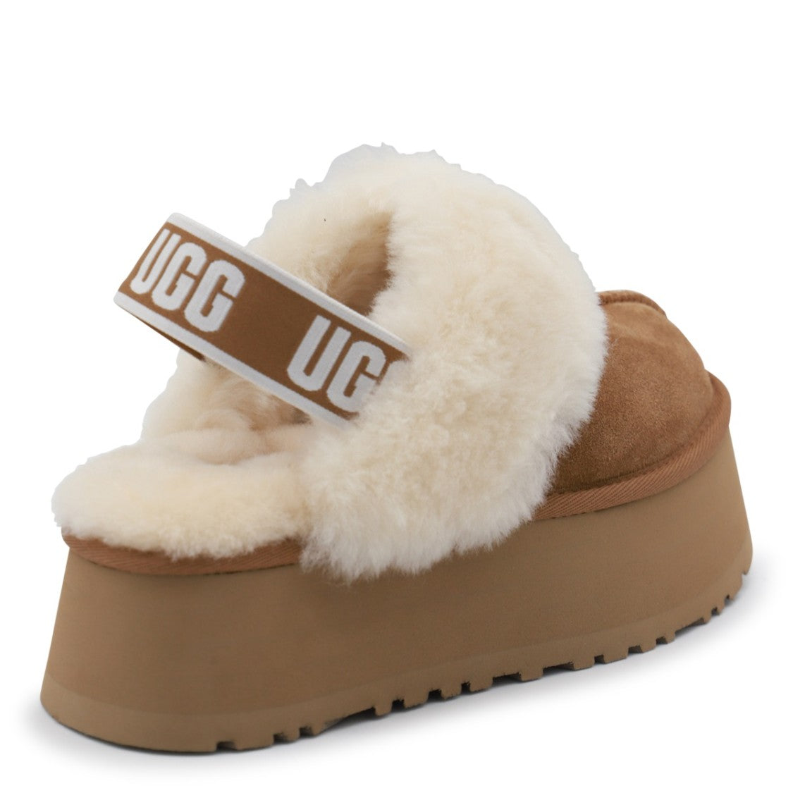 Ugg Brown Shearling Open-Back Flats