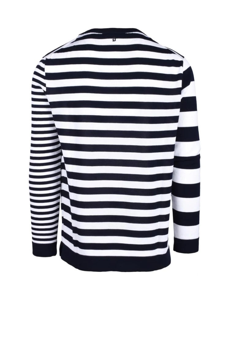 Dondup Cotton Pullover Sweater With Striped Pattern