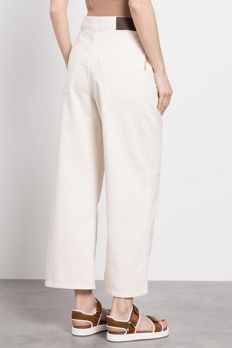 Brunello Cucinelli Cream Cotton Jeans