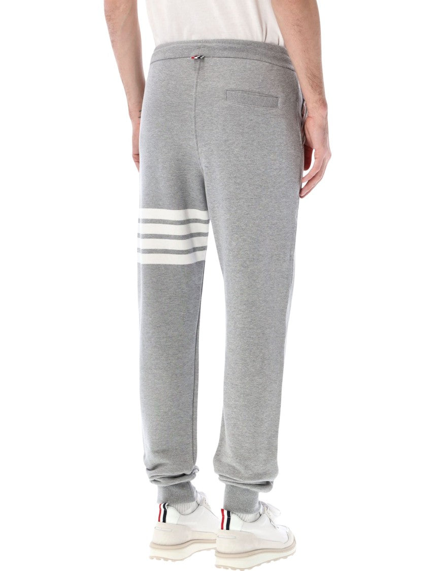 Thom Browne Fleece Sweatpants With Iconic Stripe Detail