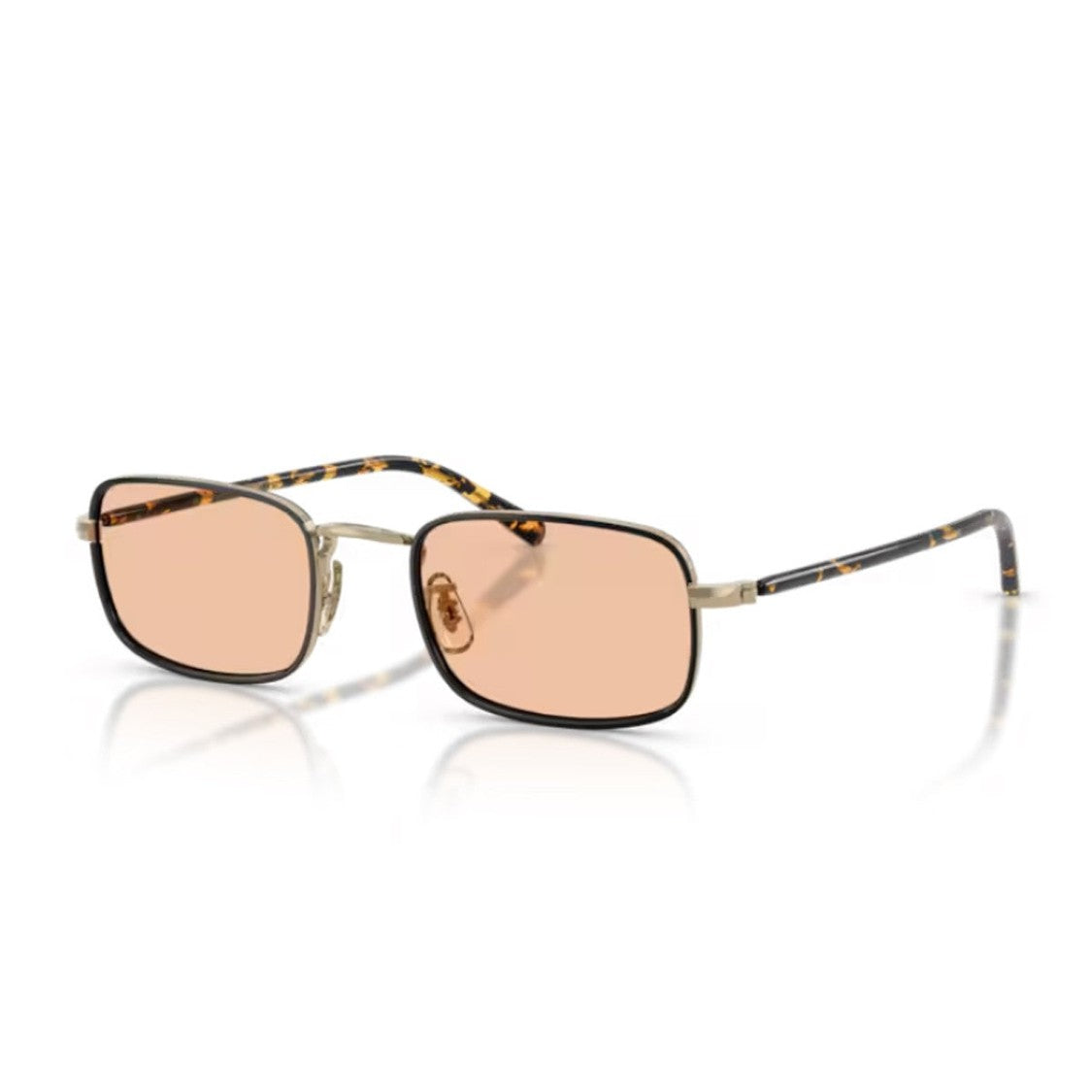 Oliver Peoples Antique Gold Brymer Ov1366t Titanium Rectangular Sunglasses