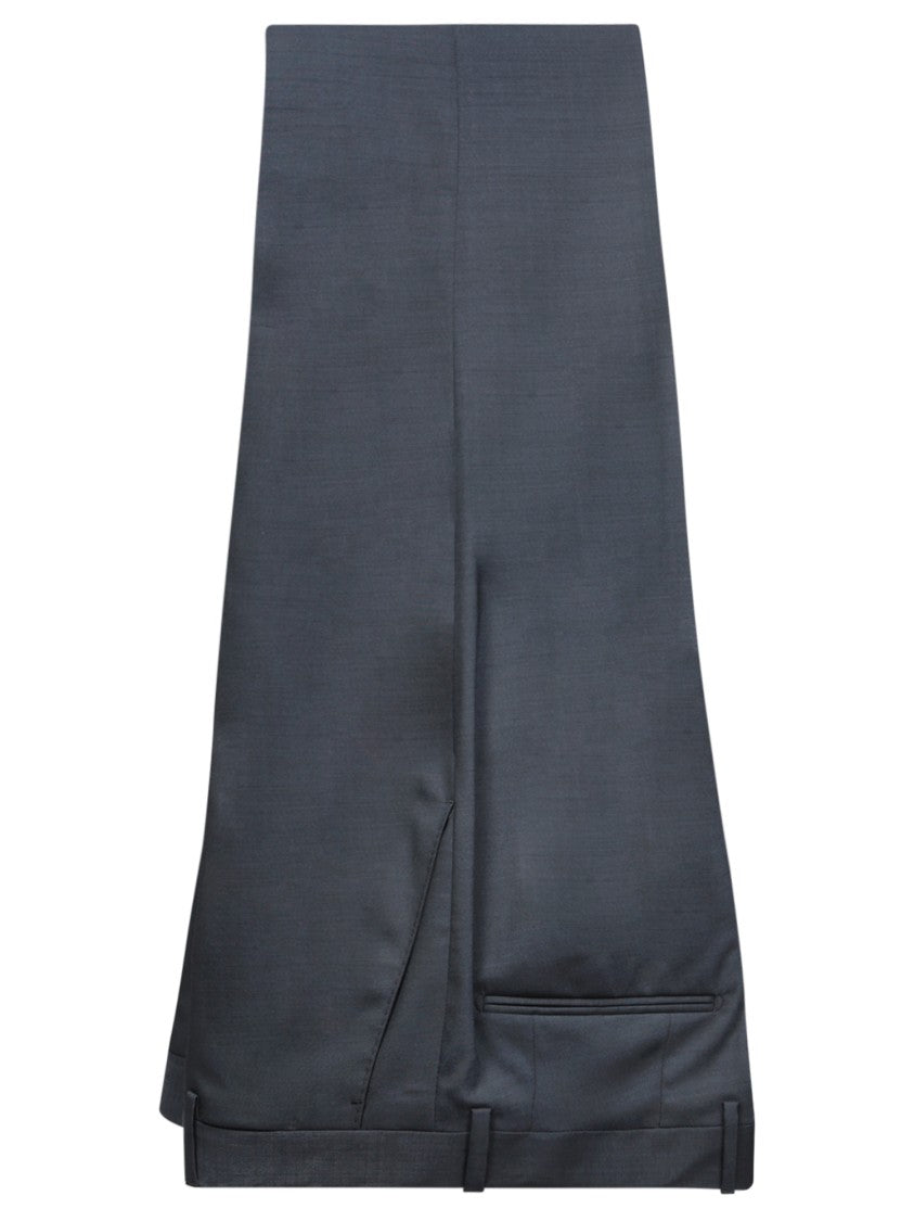 Lardini Tailored Dark Grey Suit With Notch Lapels
