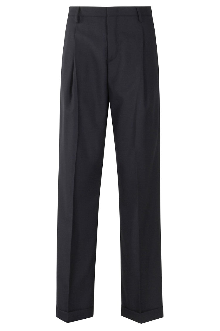 Briglia Straight Leg High-Waisted Bridle Pants In Virgin Wool