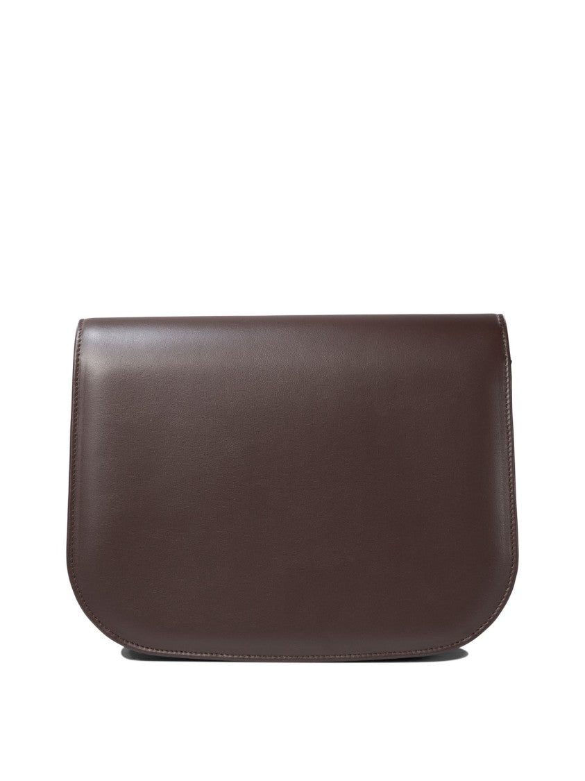 Amato Daniele Compact Brown Leather Crossbody Bag