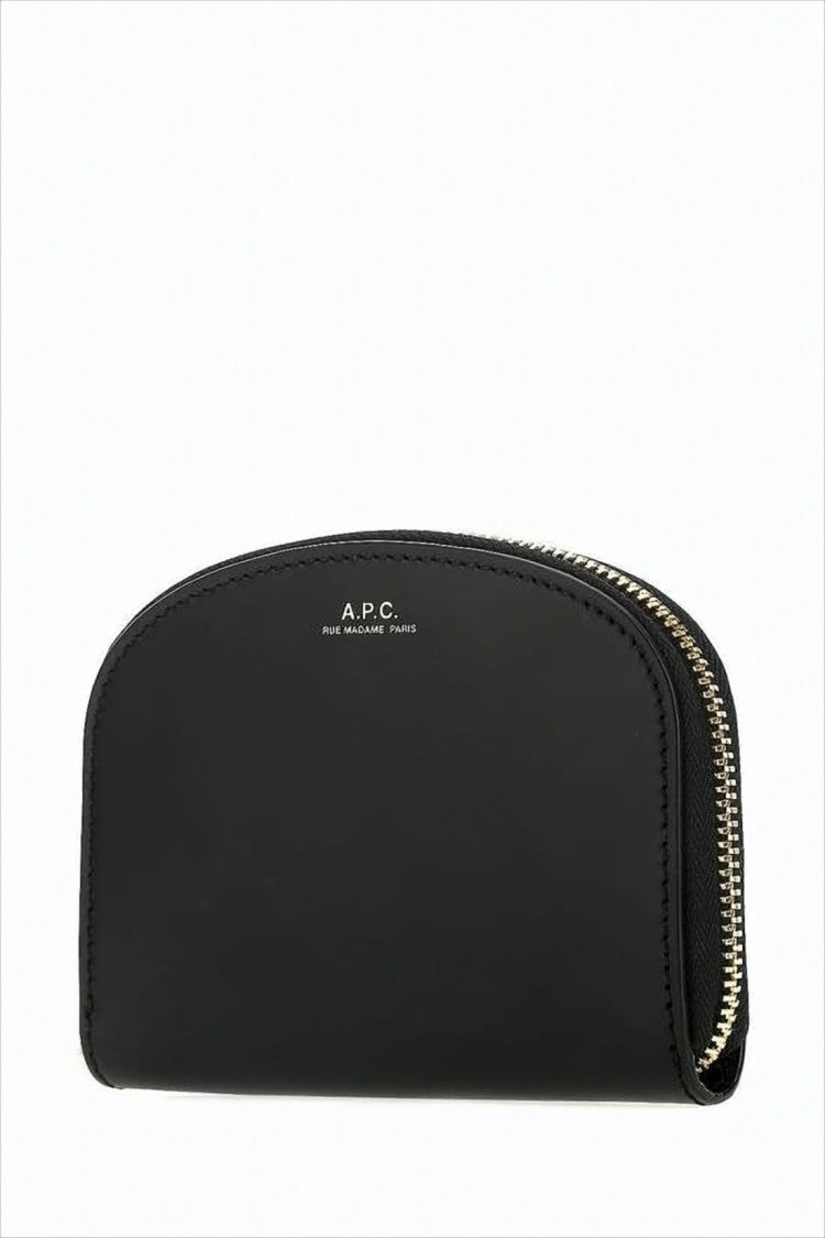A.P.C. Compact Black Leather Wallet