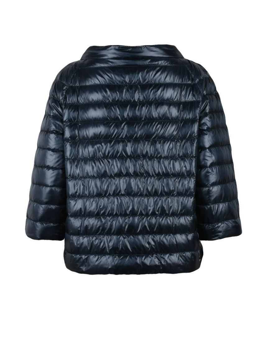 Herno Light Down Cape - Blue