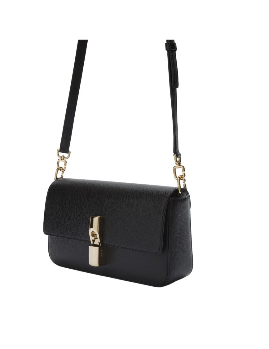 Furla Black Iride S Leather Bag