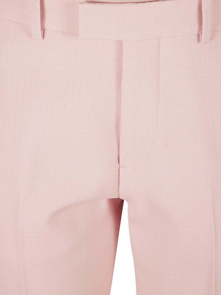 Burberry Tailored Straight-Leg Trousers With Subtle Texture