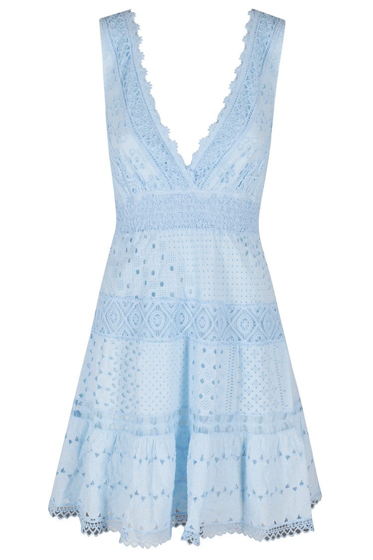 Temptation Positano Sarno Dress - Sky Blue