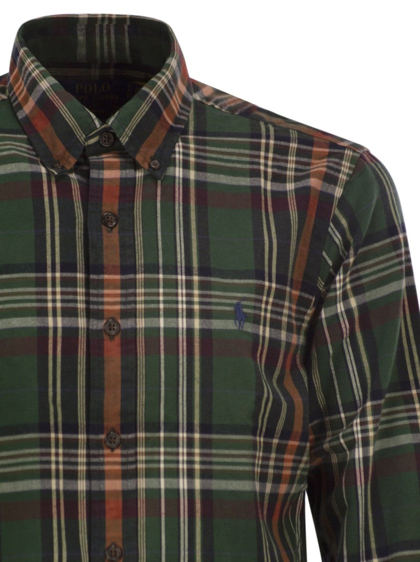 Polo Ralph Lauren Custom-Fit Checked Oxford Shirt