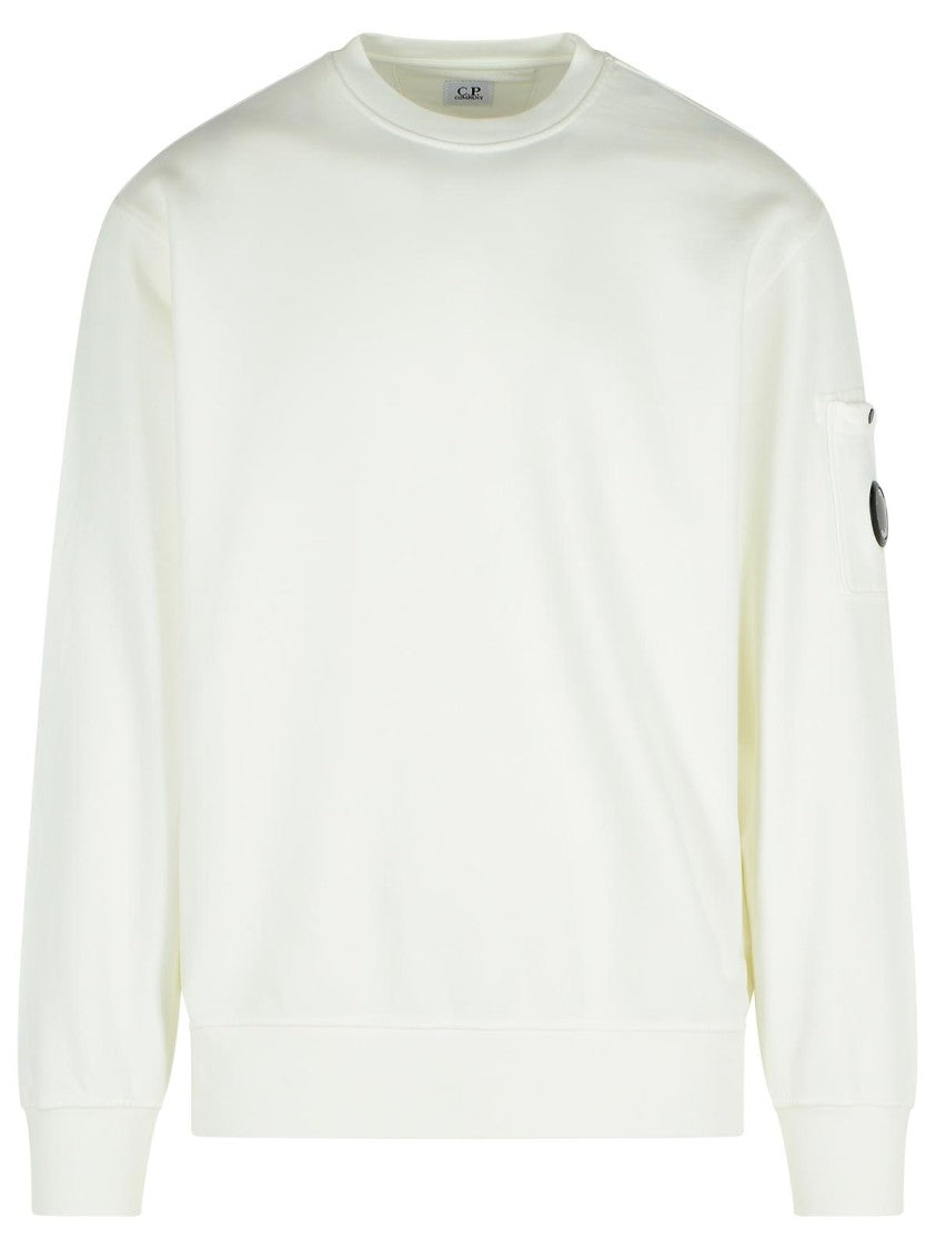 C.P. Company White Cotton Sweatshirt