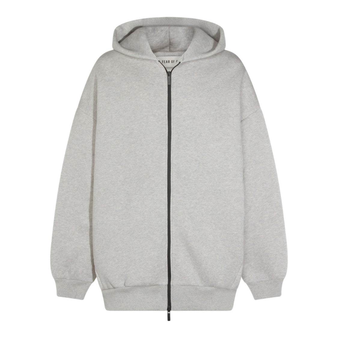 Fear Of God Light Grey Zip-Up Hoodie Sweater