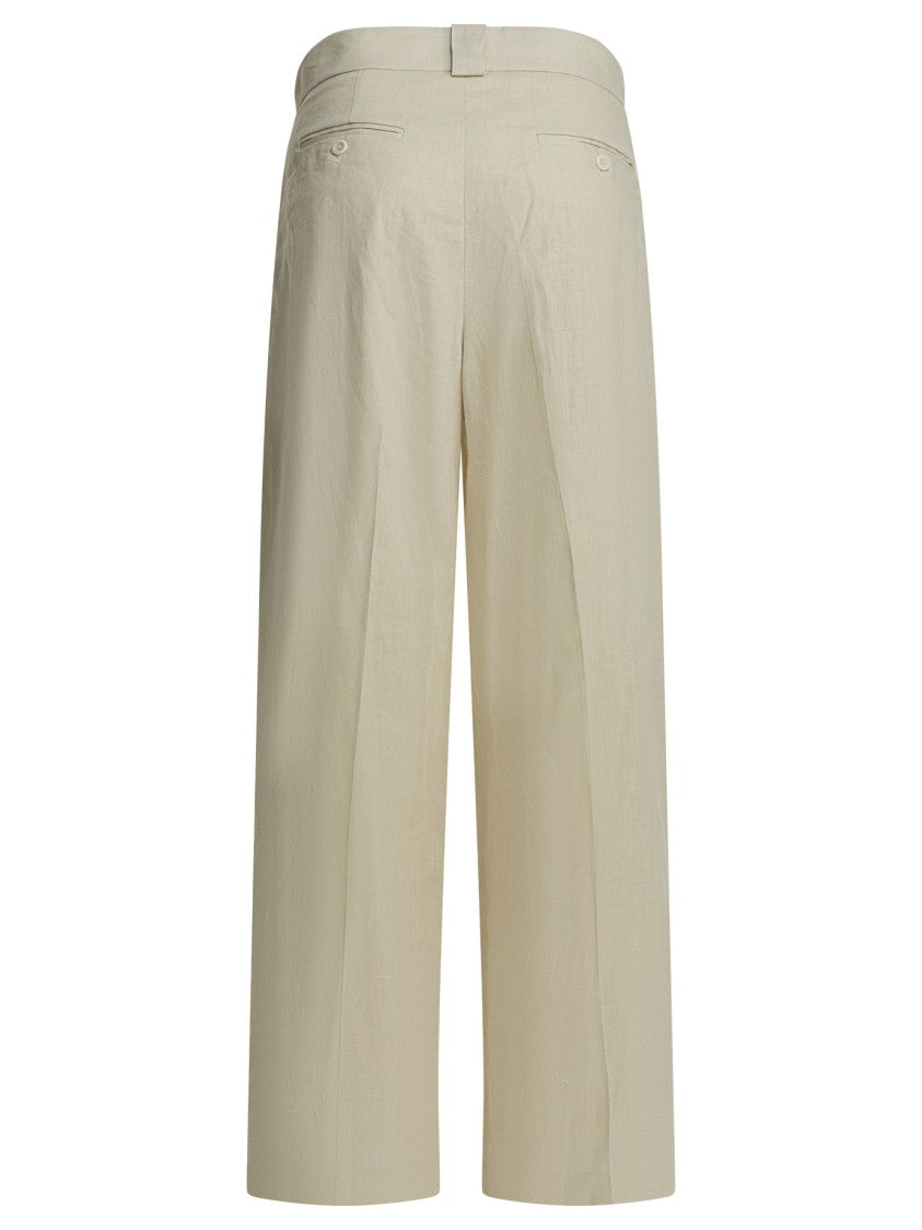 Ines De La Fressange Wide-Leg Trousers With High Waist