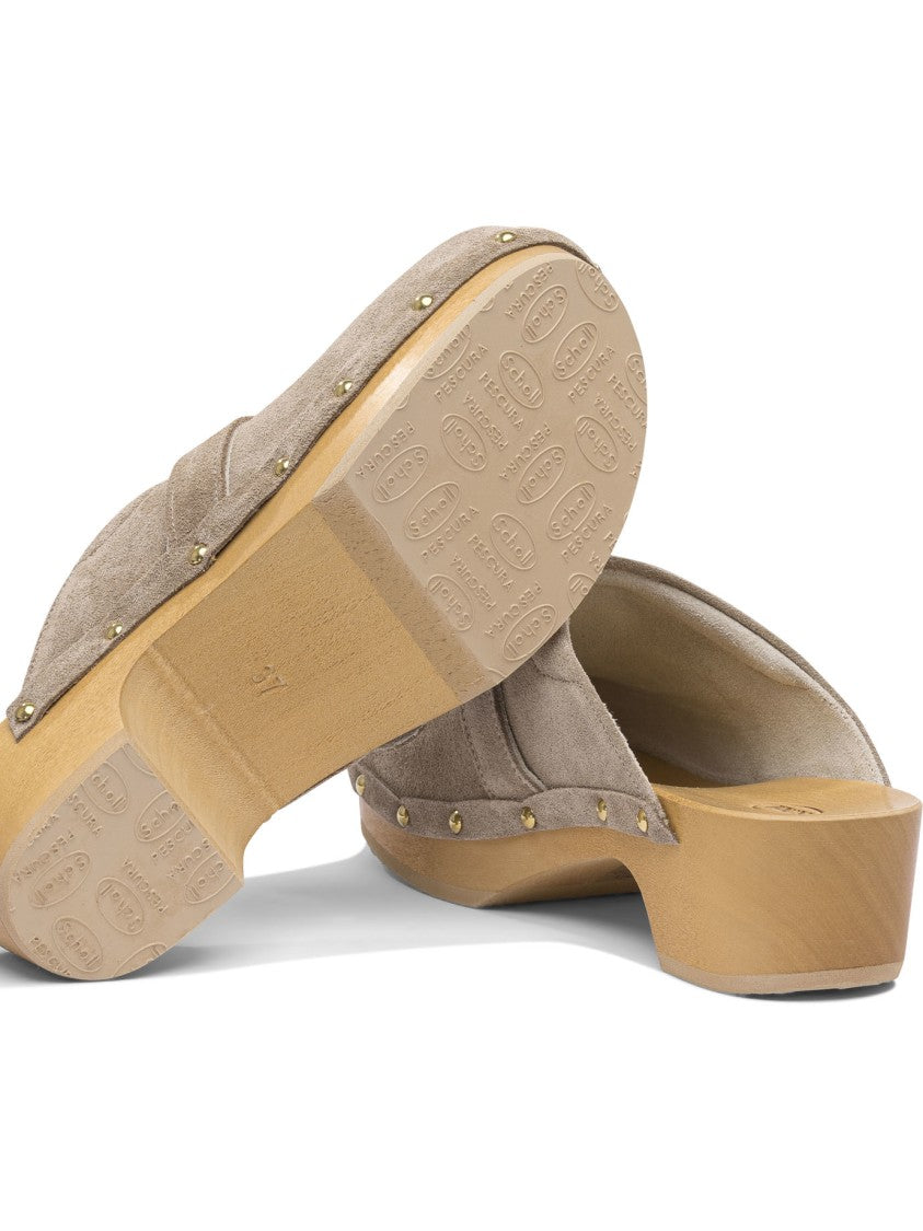 Scholl Pescura Clog With 50Mm Heel