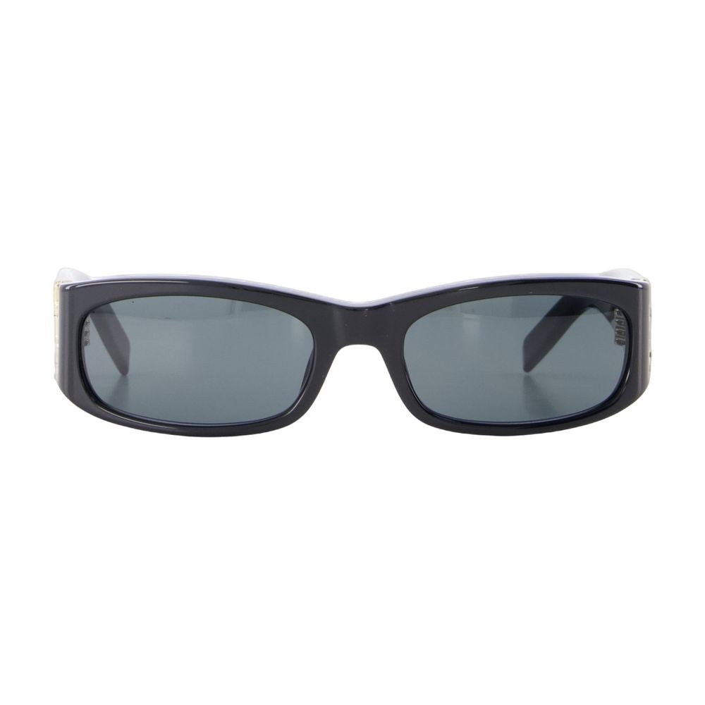 Saint Laurent Minimalist Black Acetate Sunglasses With Polished Finish
