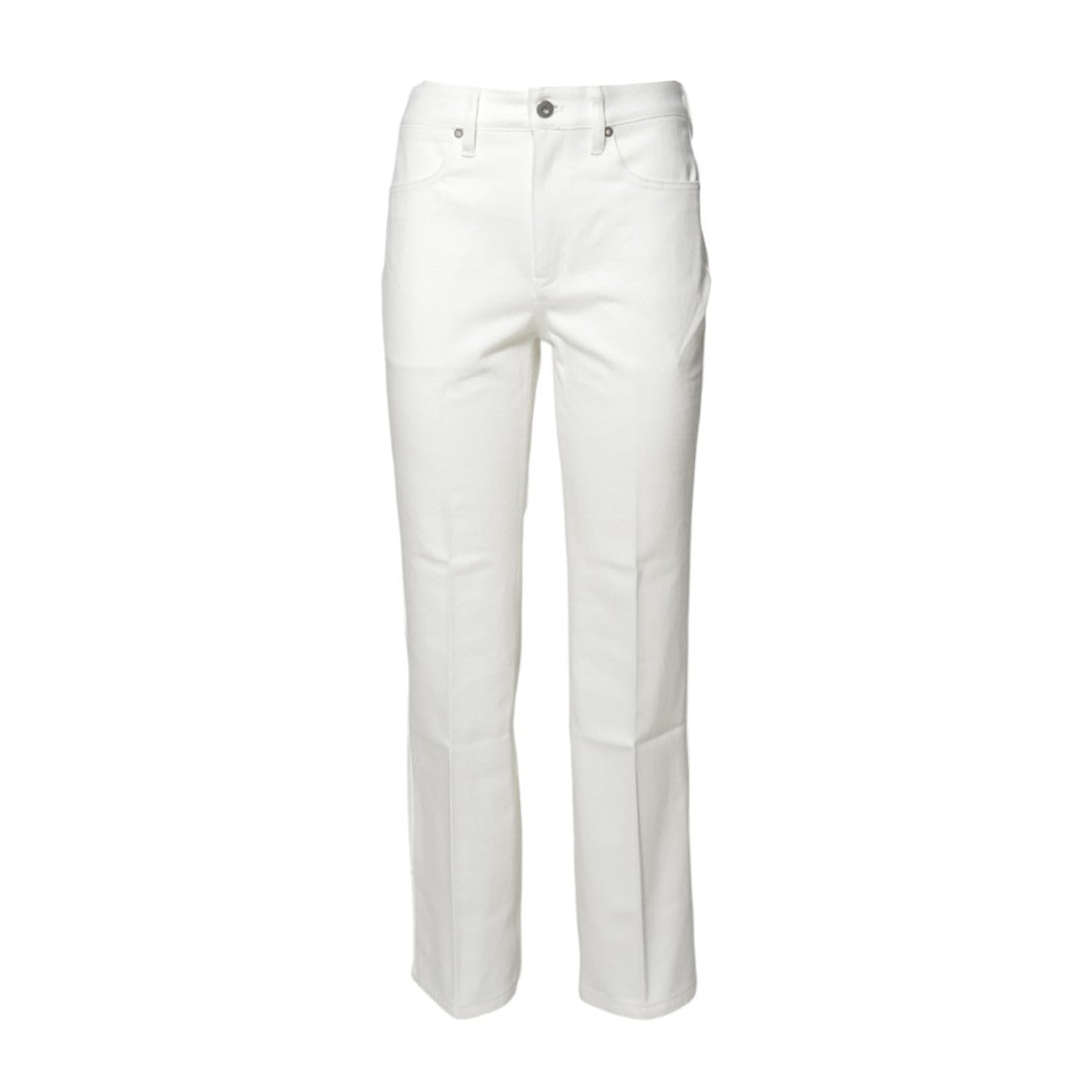 Jil Sander Flare Pants In Cream Denim