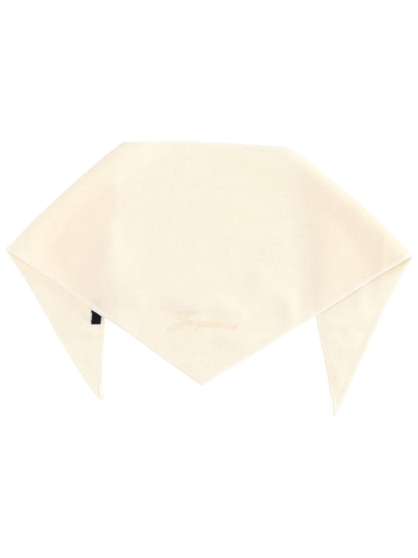 Jacquemus Cashmere Lightweight Embroidered Bandana