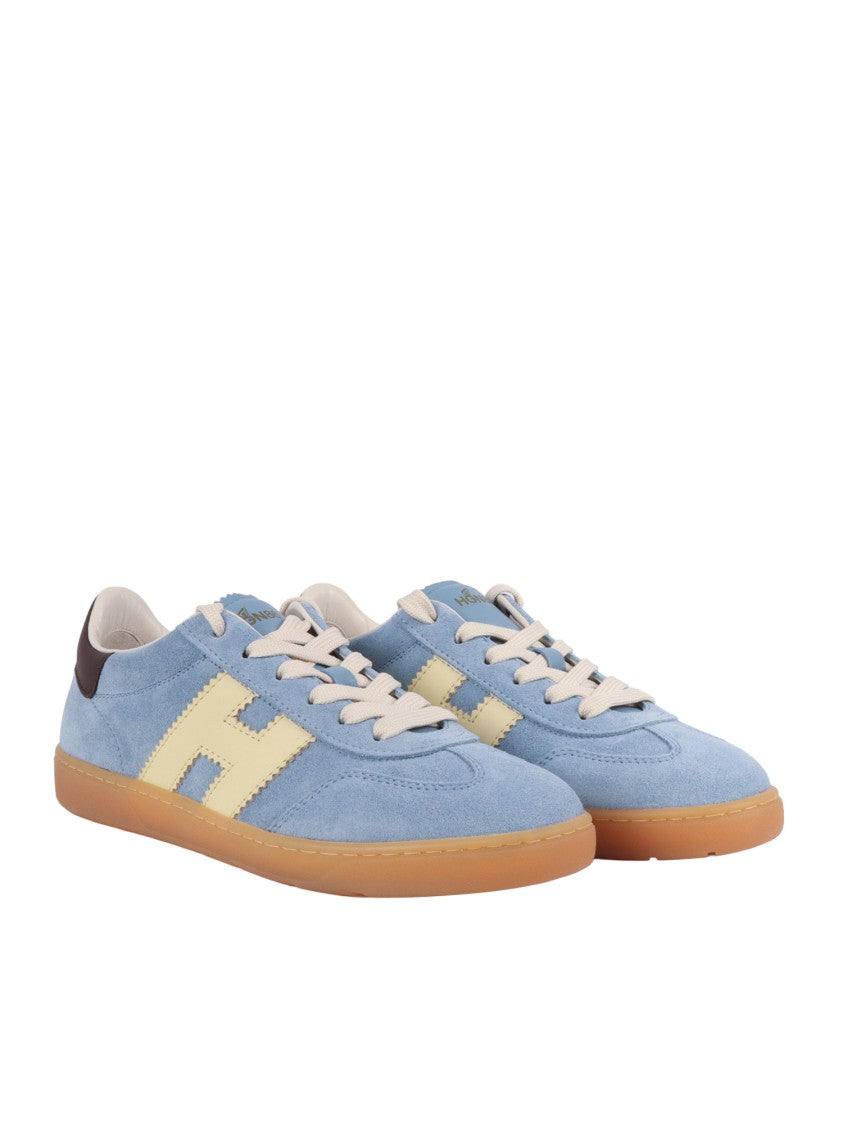 Hogan Cool Suede Cream Logo Sneakers