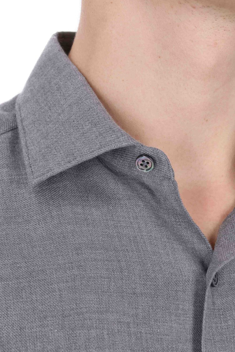 Zegna Cashco Cotton And Cashmere Shirt