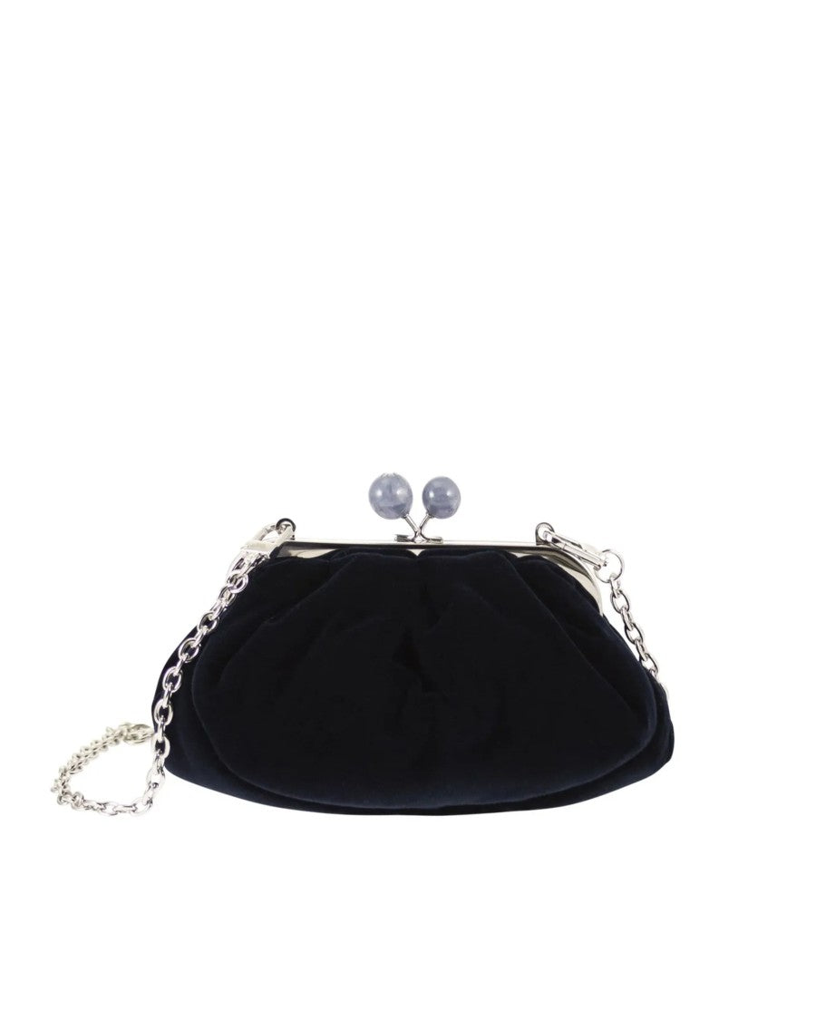 Max Mara Gathered Cotton Velvet Clutch