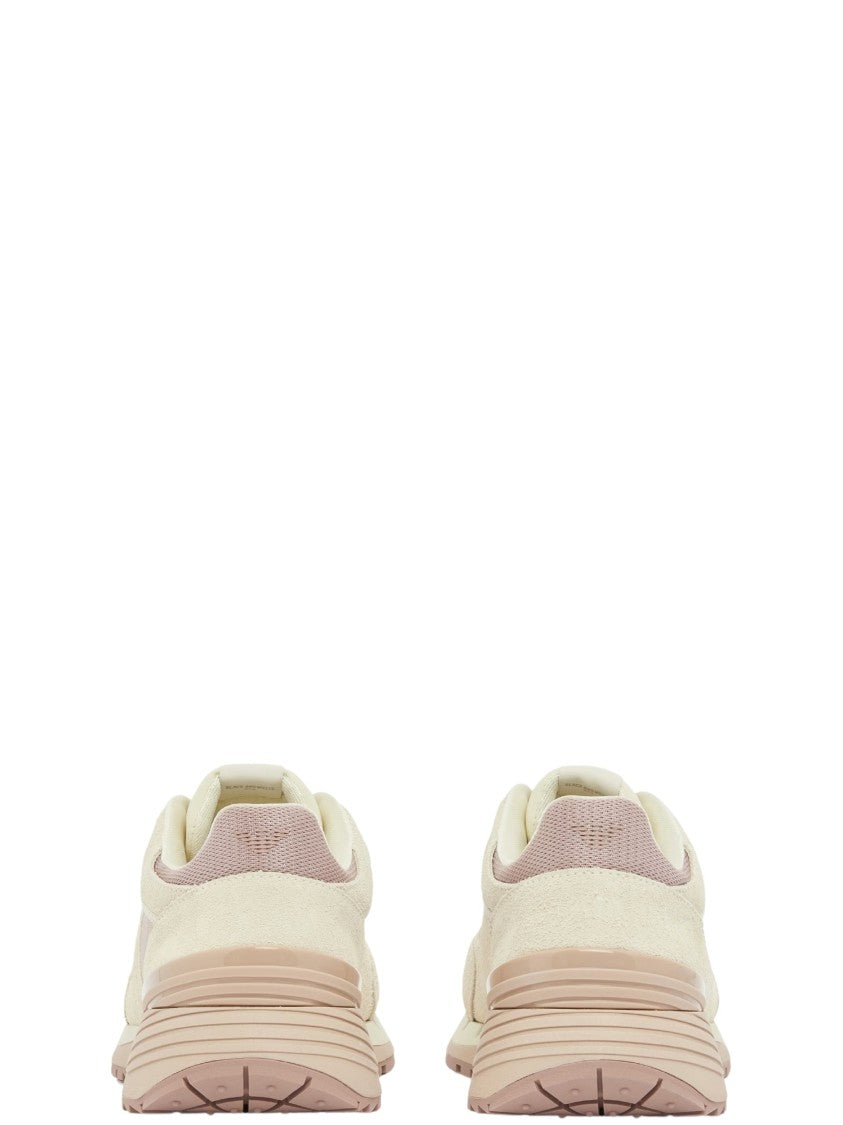 Ea7 Emporio Armani Low-Top Leather Cushioned Sole Sneakers