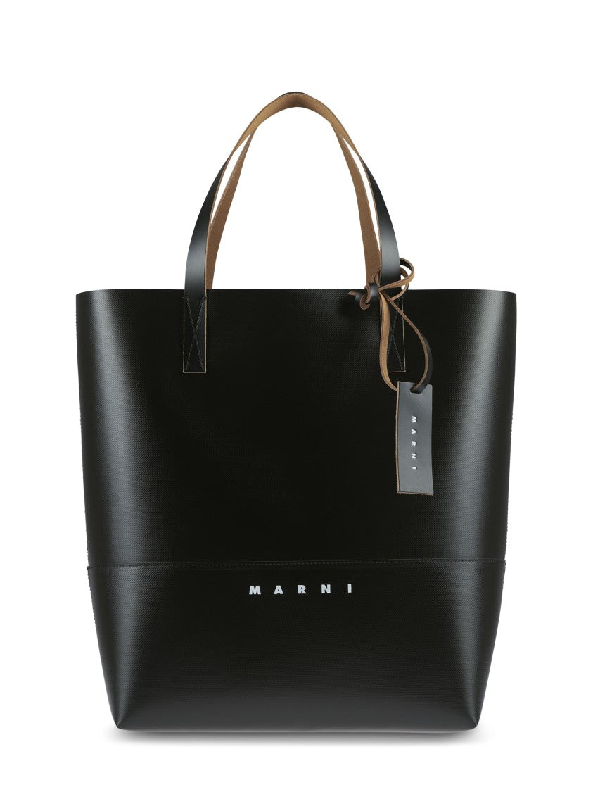 Marni Structured Tote Bag In Smooth Ovine Leather