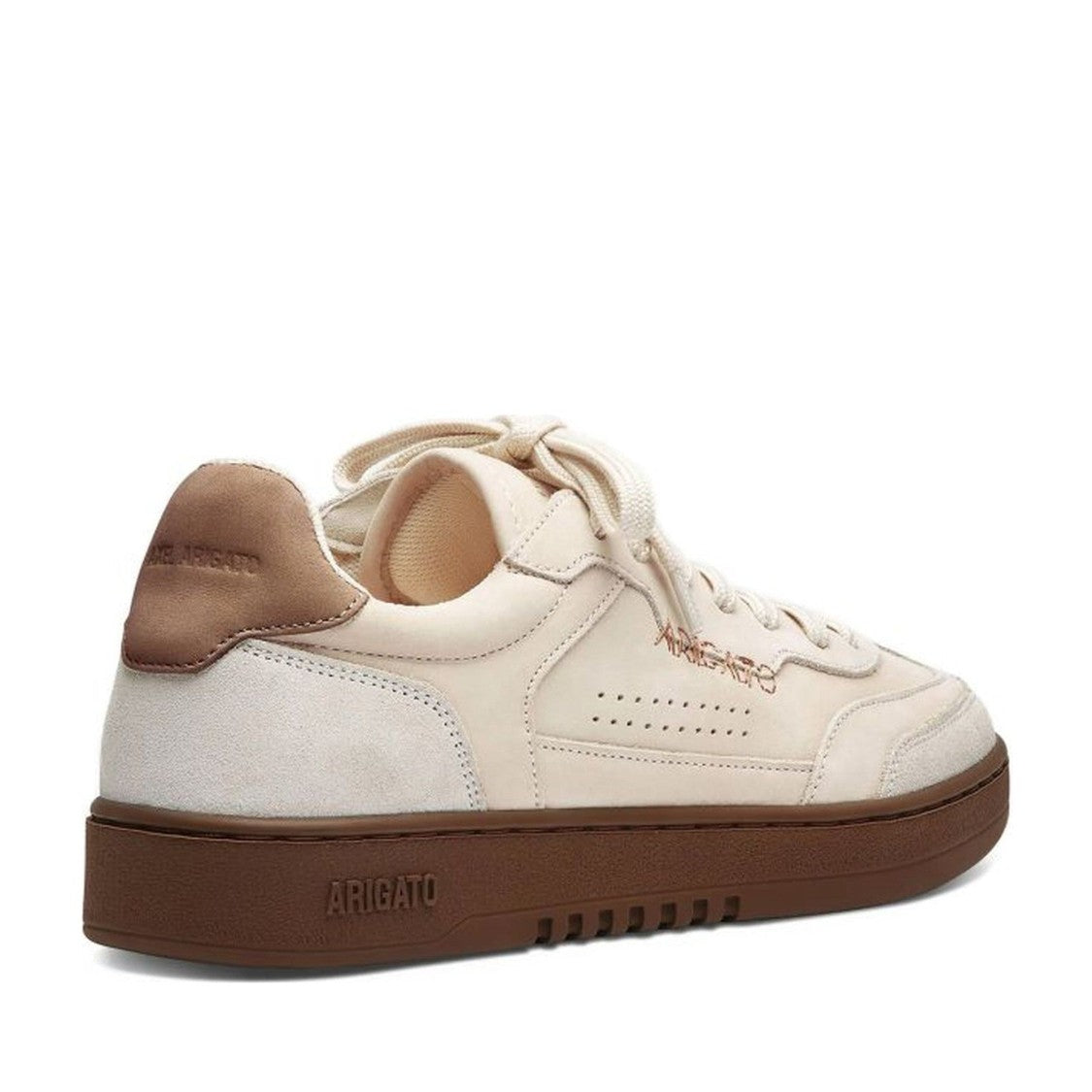 Axel Arigato Grey Dice Perforated Side Details Leather Sneakers